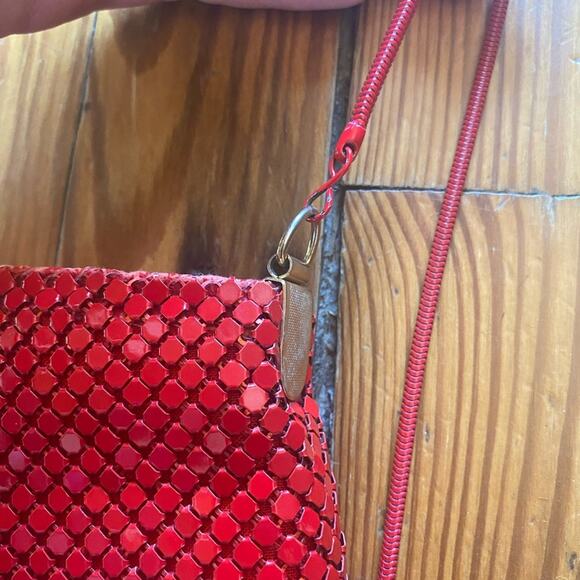 Red Vintage look alike chain link purse - Picture 6 of 6